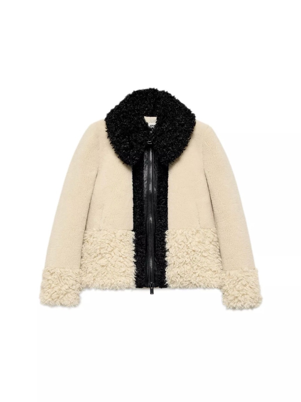 Zara Faux Fur Patchwork Jacket